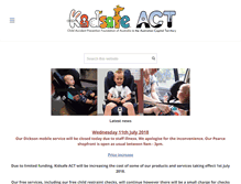 Tablet Screenshot of kidsafeact.com.au
